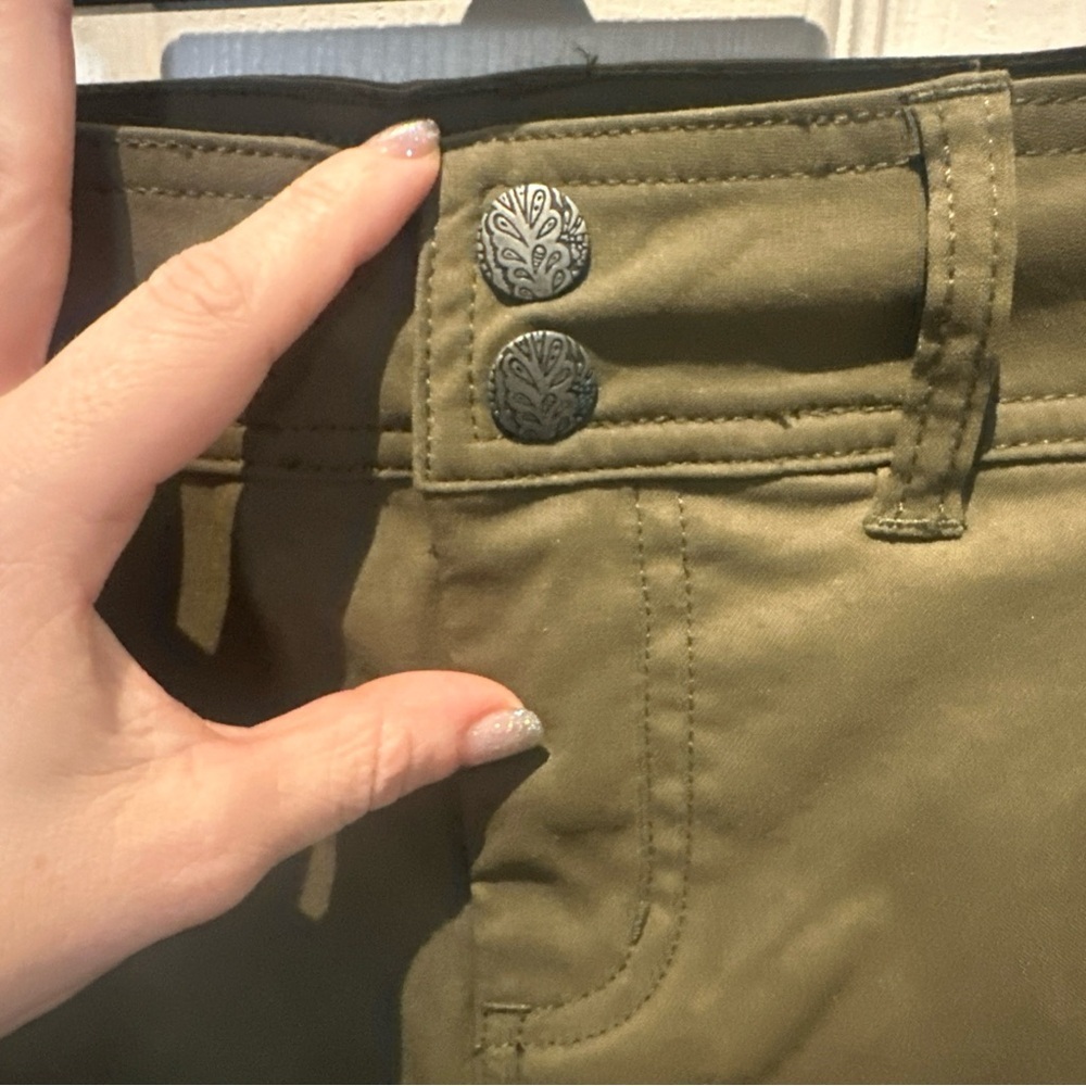 Prana Skort Womens Green Halle Skort Size 8 Outdoor Hiking Nylon w/ Drawstring - Picture 3 of 8